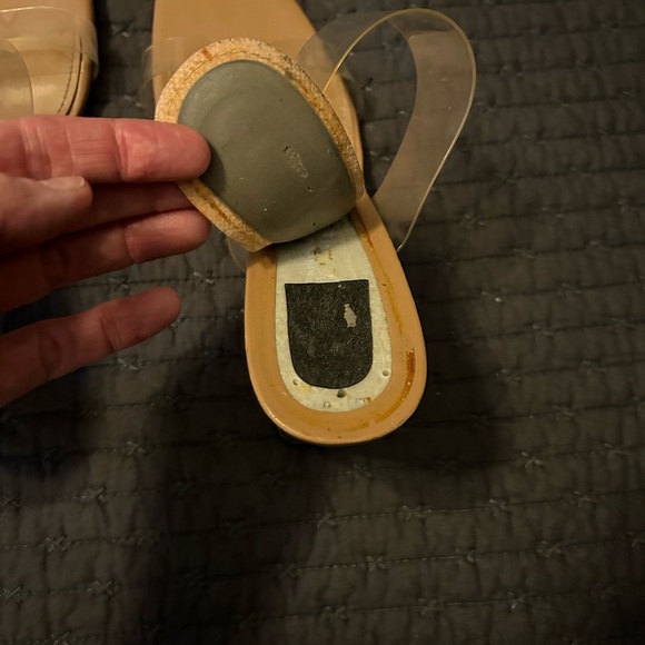 Zara Basic Collection Clear Strap Block Heels. Sz 10 - Picture 10 of 10